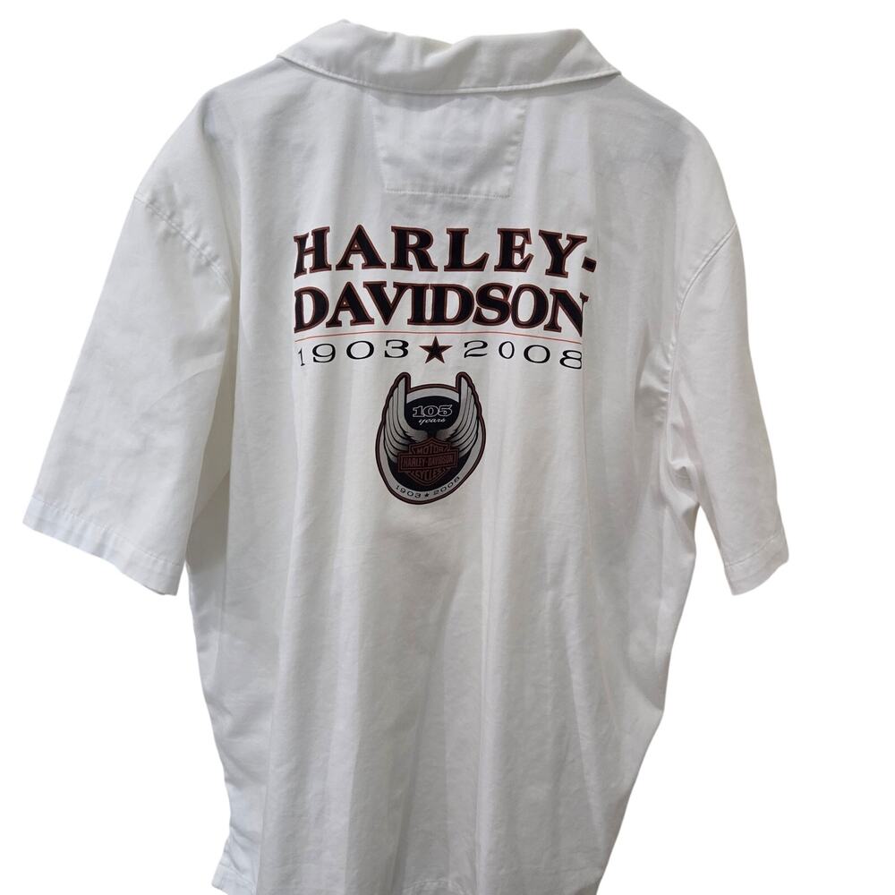 Vintage Embroidered Harley Davidson Anniversary Shirt, Size XL